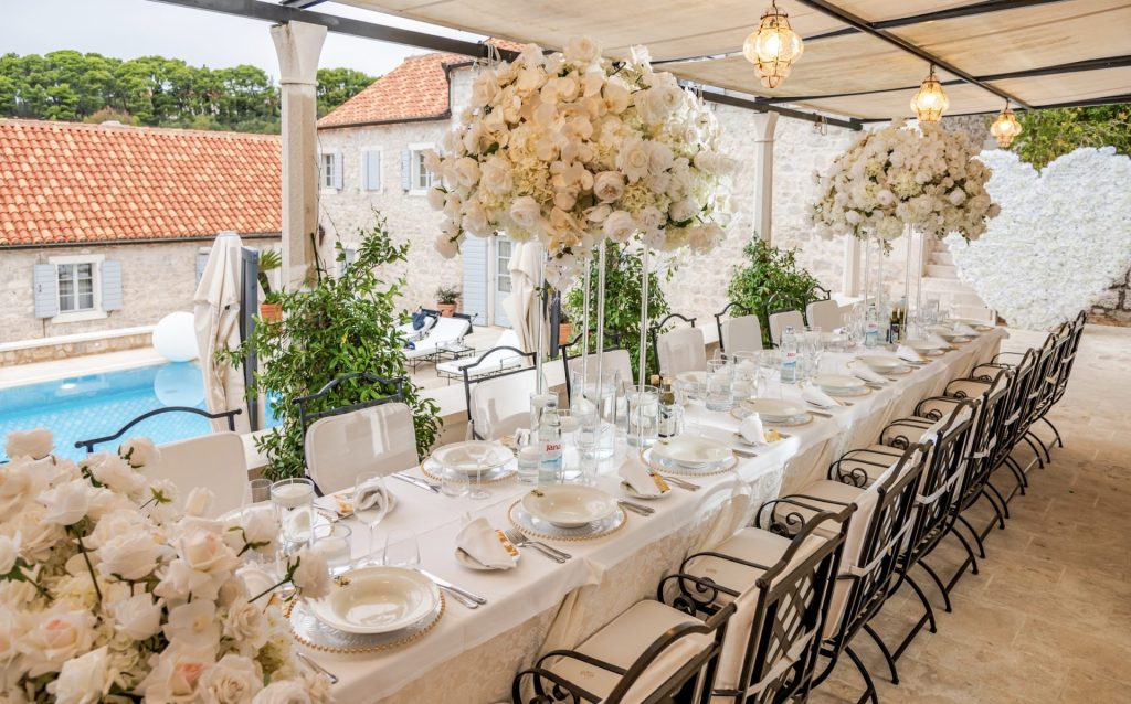 Private villa wedding ceremony in Hvar, Croatia