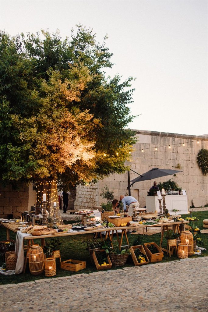 Olive grove elopement ceremony in Hvar, Croatia