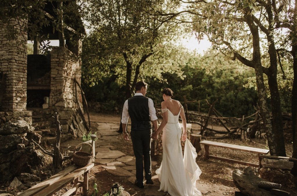 Small intimate wedding ceremony in Dalmatia, Croatia
